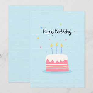 Happy Birthday Cake Card