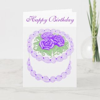 Happy Birthday Cake Card