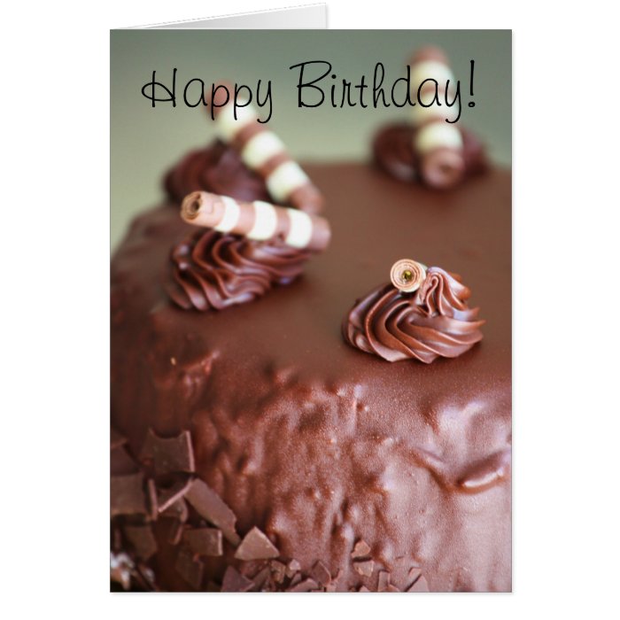 Happy Birthday cake greeting card