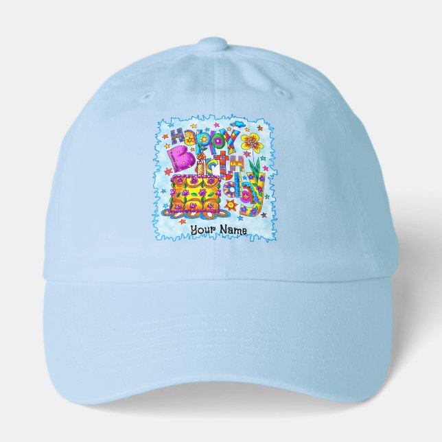 Happy Birthday Cake hats (Front)