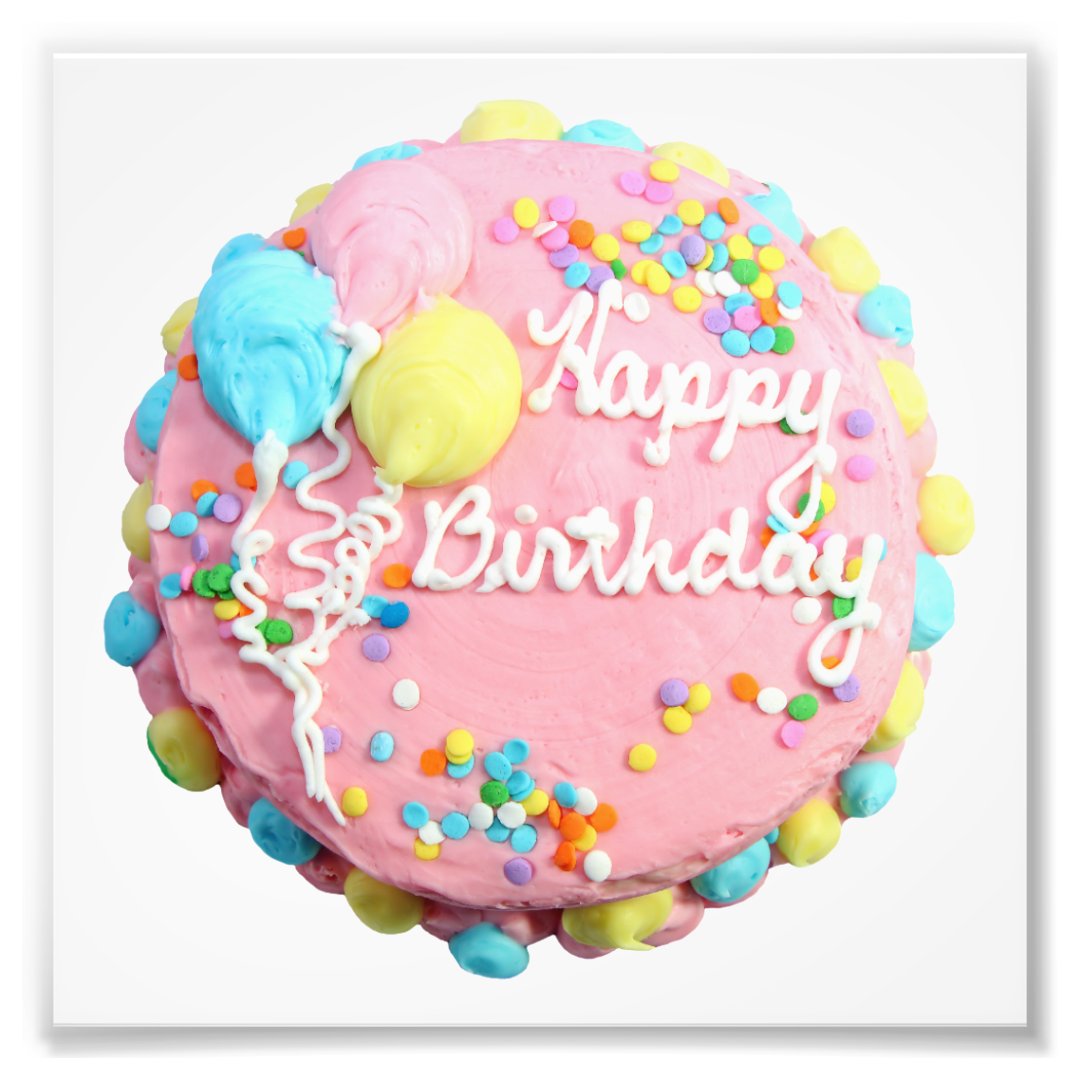 Happy Birthday Cake Photo Prints | Zazzle