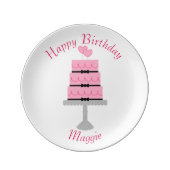 Happy Birthday Cake Plate (Front)