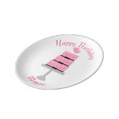 Happy Birthday Cake Plate (Side)