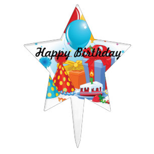 Happy Birthday Cake Topper