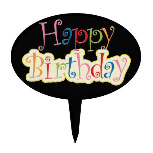 Happy Birthday Cake Topper