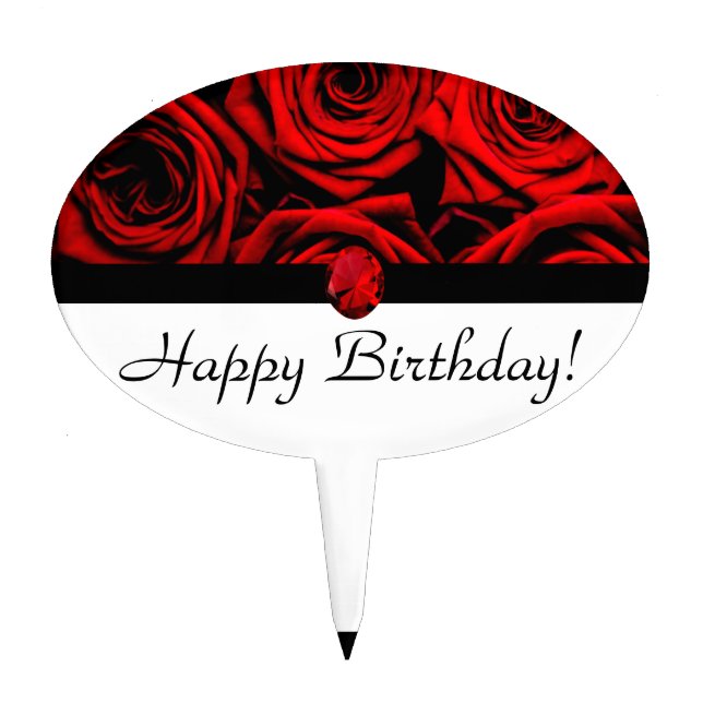 Happy Birthday Cake Topper (Front)