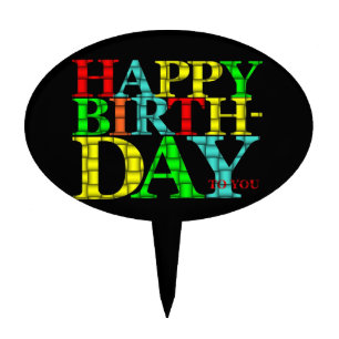 Happy Birthday Cake Topper