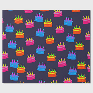 Happy Birthday, Cake with Candles, Wrapping Paper
