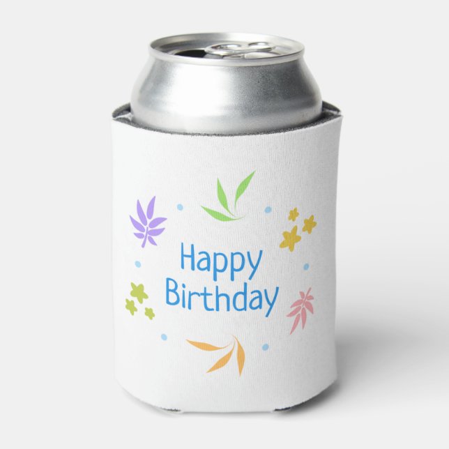 Happy Birthday Can Cooler (Can Front)