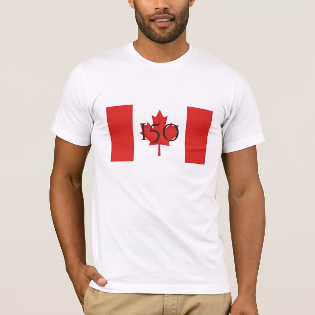 Happy Birthday Canada-150 T-Shirt (Front)