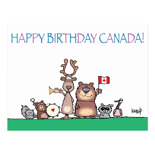Happy Birthday Canada By Harrop 150 11 Postcard