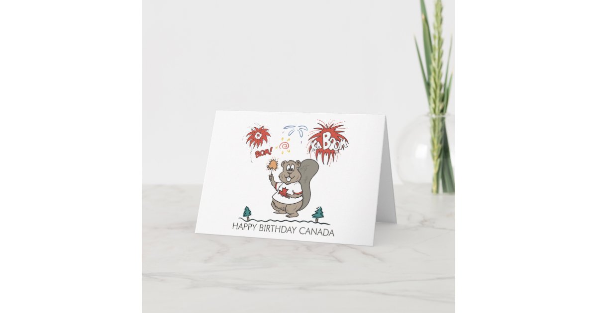 Happy Birthday Canada Card