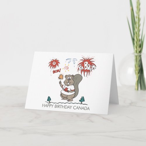 Happy Birthday Canada Card