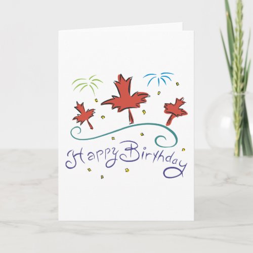 Happy Birthday Canada Card