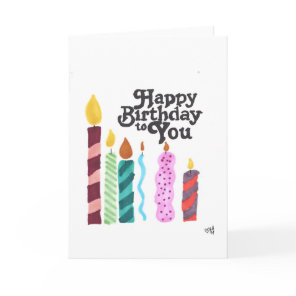 Happy Birthday Candles Card