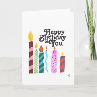 Happy Birthday Candles Card