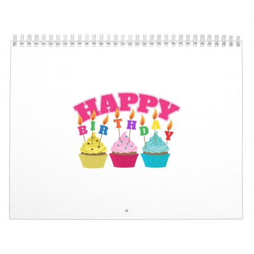 Happy Birthday Candles Cupcakes _ Gift Idea Calendar