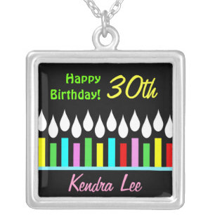 Happy Birthday Candles - Ladies Custom Pendant
