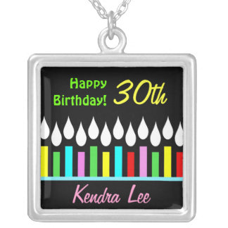 Happy Birthday Candles - Ladies Custom Pendant