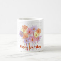Happy Birthday Candles Mug