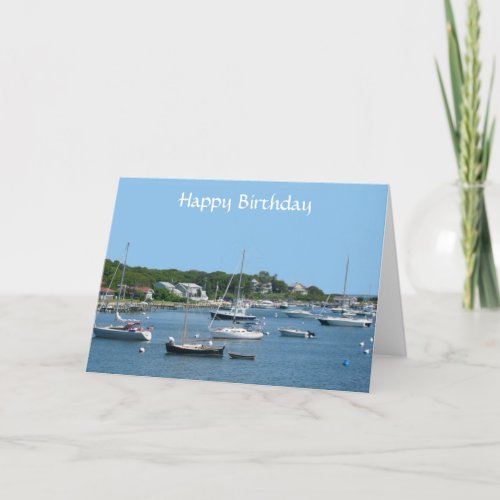 Happy Birthday Cape Cod MA Greeting Card
