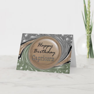 Happy Birthday Capricorn Card