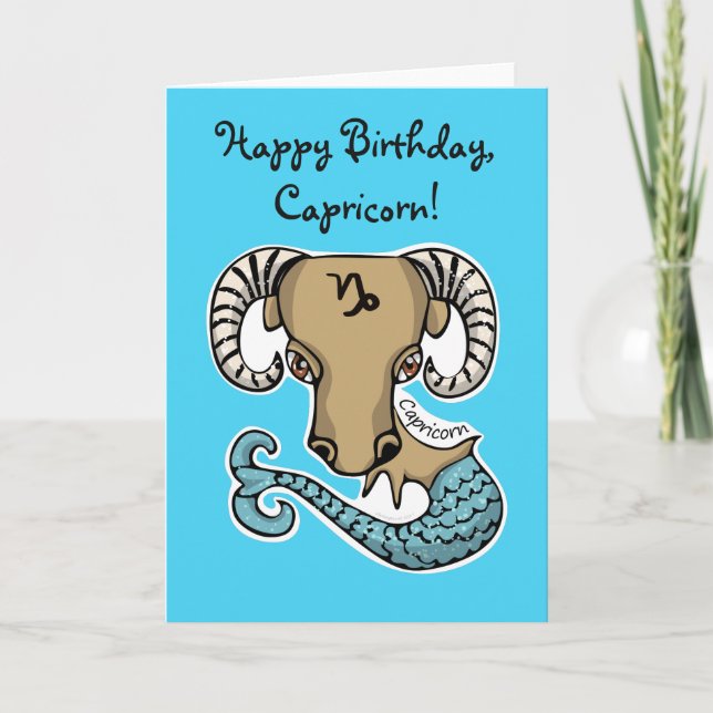 Happy Birthday, Capricorn! Greeting Card (Front)