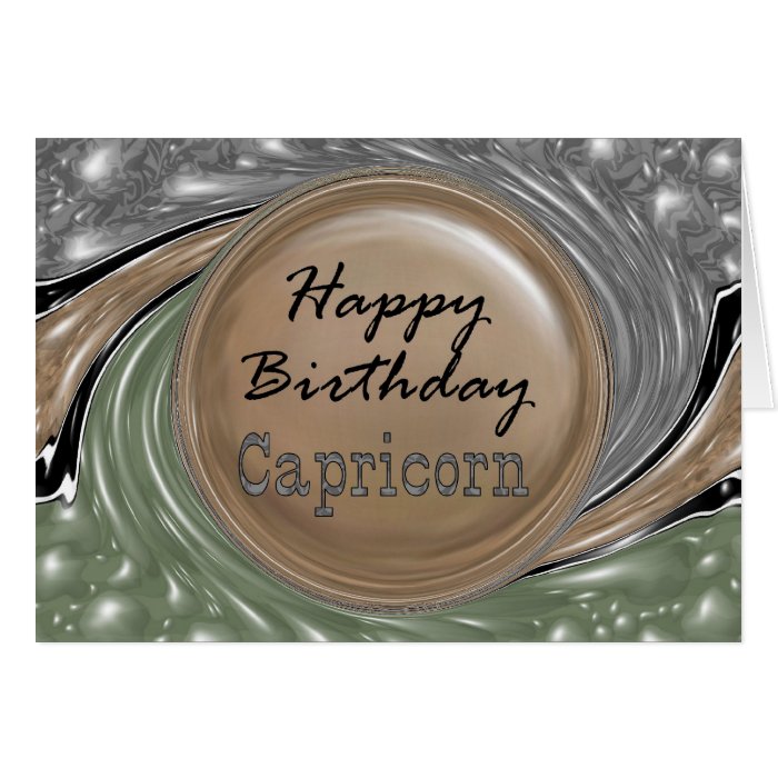 Happy Birthday Capricorn Greeting Cards
