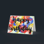 Happy Birthday card<br><div class="desc">Wish them a happy birthday with fun, bright colors!</div>