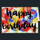 Happy Birthday card<br><div class="desc">Wish them a happy birthday with fun, bright colors!</div>
