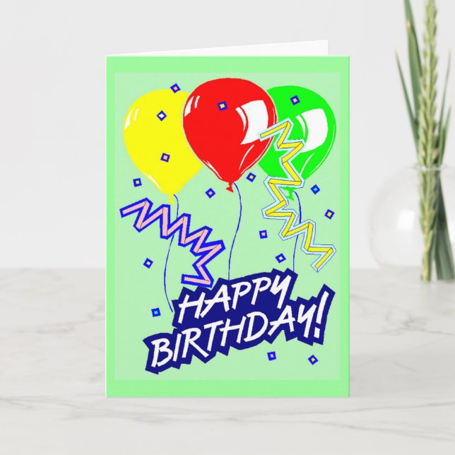 Happy Birthday Card (Front)