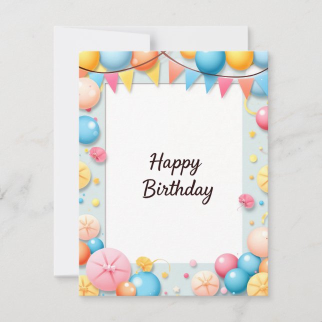 Happy birthday Card (Front)