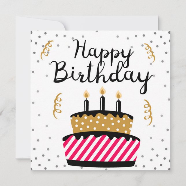 Happy Birthday Card (Front)