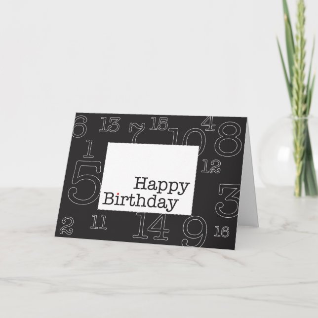 Happy Birthday Card (Front)