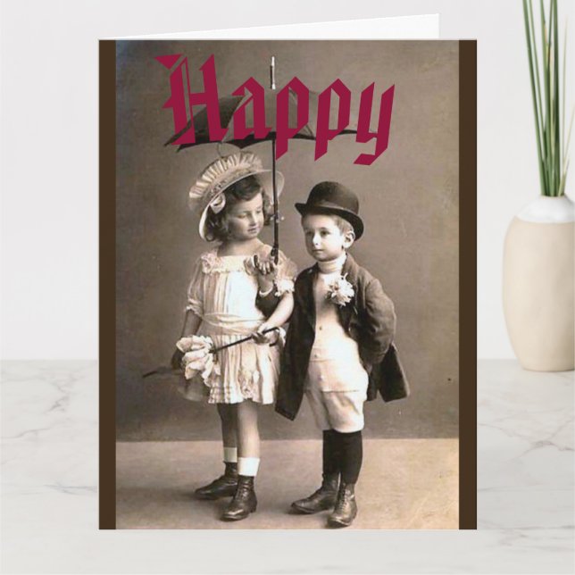 Happy  birthday card (Front)