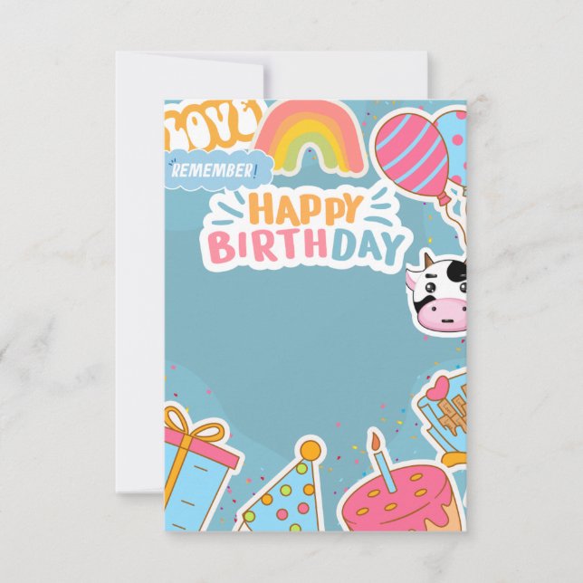 happy birthday Card (Front)