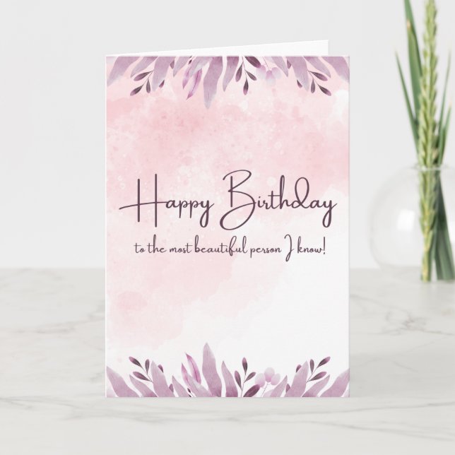 Happy Birthday Card (Front)