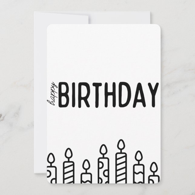 Happy Birthday card (Front)