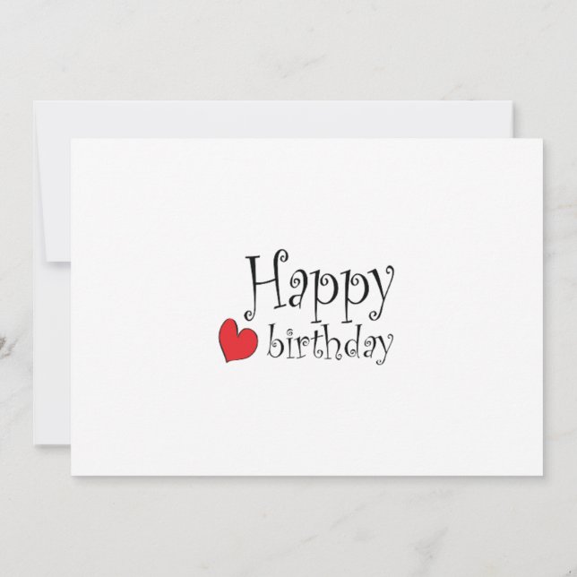 Happy Birthday Card (Back)