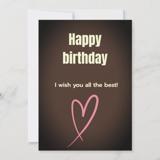 Happy birthday card (Front)