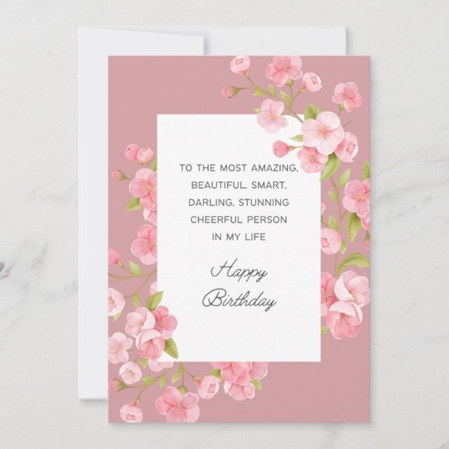 Happy Birthday Card  (Front)