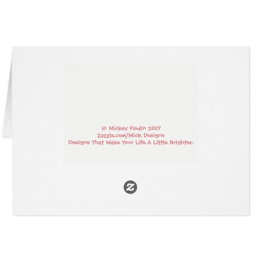 Happy Birthday Card (Back Horizontal)