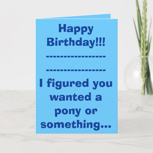 Happy Birthday!!!------------------------------... Card (Front)