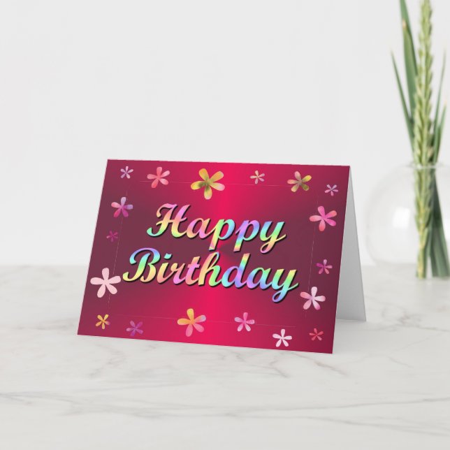 Happy Birthday Card (Front)