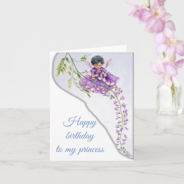 Happy birthday card (Orchid)