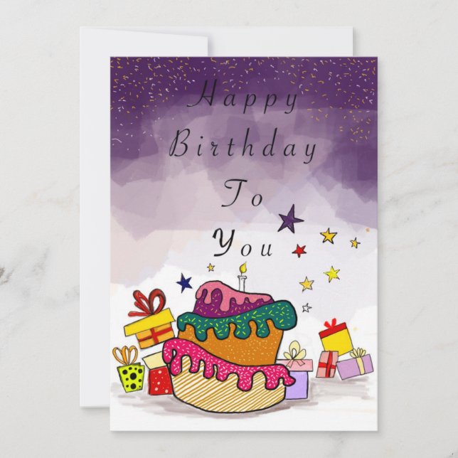 happy birthday card (Front)