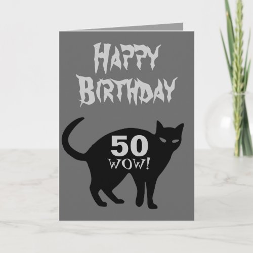 Happy Birthday Card 50th