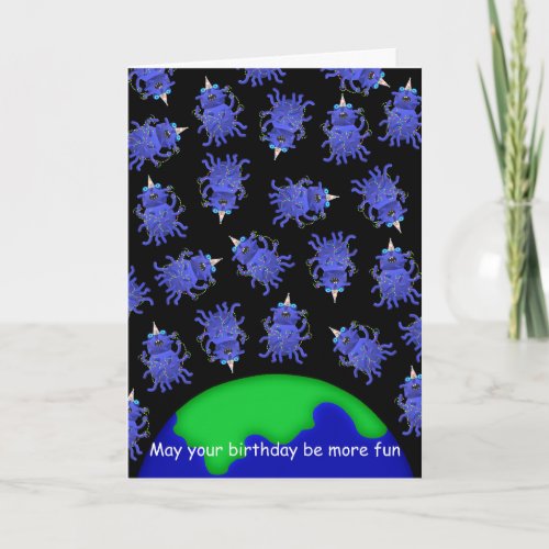 Happy Birthday card alien quirky by Jo Images