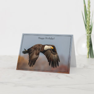 Happy Birthday Card Bald Eagle