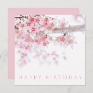 HAPPY BIRTHDAY CARD : CHERRY BLOSSOMS